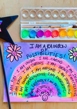 Load image into Gallery viewer, I am a rainbow of possibility FREE PRINTABLE digital download
