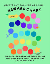 Load image into Gallery viewer, Follow the rainbow path reward chart FREE PRINTABLE digital download
