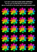 Load image into Gallery viewer, Little cute happy flowers to share FREE PRINTABLE digital download