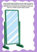 Load image into Gallery viewer, Self love bubble notes on mirror FREE PRINTABLE Digital product
