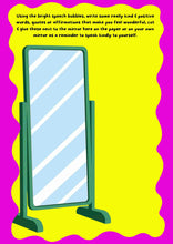 Load image into Gallery viewer, Self love bubble notes on mirror FREE PRINTABLE Digital product