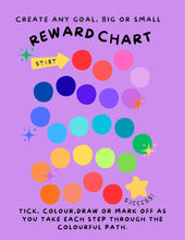 Load image into Gallery viewer, Follow the rainbow path reward chart FREE PRINTABLE digital download