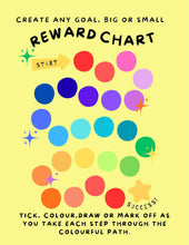 Load image into Gallery viewer, Follow the rainbow path reward chart FREE PRINTABLE digital download