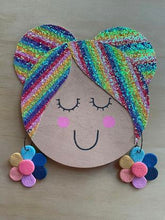 Load image into Gallery viewer, RAINBOW flower earrings polymer clay