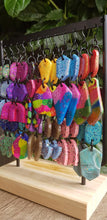 Load image into Gallery viewer, Fairy floss handmade glitter polymer clay earrings