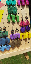 Load image into Gallery viewer, Sunshine rainbows handmade polymer clay earrings