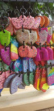 Load image into Gallery viewer, Pink goddess crown handmade polymer clay earrings