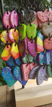 Load image into Gallery viewer, Pink goddess crown handmade polymer clay earrings