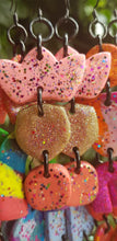 Load image into Gallery viewer, Pink goddess crown handmade polymer clay earrings