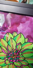 Load image into Gallery viewer, Lime succulent flower Australian floral tattoo inspired artwork