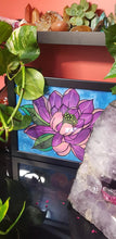Load image into Gallery viewer, Lotus magenta Australian floral tattoo inspired artwork