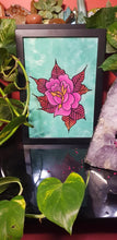 Load image into Gallery viewer, Red & pink rose flower Australian floral tattoo inspired artwork