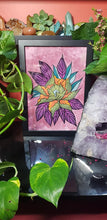 Load image into Gallery viewer, Earthy tones of green peony Australian floral tattoo inspired artwork