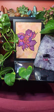 Load image into Gallery viewer, Purple peony flower Australian floral tattoo inspired artwork
