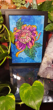 Load image into Gallery viewer, Sunset crysanthemum flower Australian floral tattoo inspired artwork
