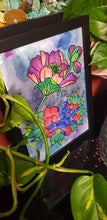 Load image into Gallery viewer, Lotus pair flower Australian floral tattoo inspired artwork