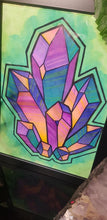 Load image into Gallery viewer, Rainbow quartz point art