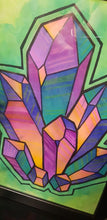 Load image into Gallery viewer, Rainbow quartz point art