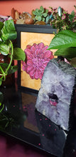 Load image into Gallery viewer, Magenta Dahlia flower Australian floral tattoo inspired artwork