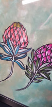 Load image into Gallery viewer, Protea babies flower Australian floral tattoo inspired artwork