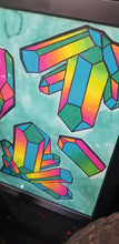 Load image into Gallery viewer, Rainbow crystal art