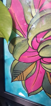 Load image into Gallery viewer, Olive lotus Australian floral tattoo inspired artwork