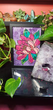 Load image into Gallery viewer, Magenta lotus flower Australian floral tattoo inspired artwork