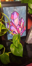 Load image into Gallery viewer, Pretty pink quartz crystal art