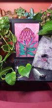 Load image into Gallery viewer, Red protea flower Australian floral tattoo inspired artwork
