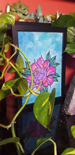 Load image into Gallery viewer, Lilac & pink peony Australian floral tattoo inspired artwork
