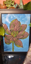 Load image into Gallery viewer, Earthy magnolia flower Australian floral tattoo inspired artwork