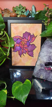 Load image into Gallery viewer, Purple peony flower Australian floral tattoo inspired artwork