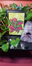 Load image into Gallery viewer, Olive & red peony flower Australian floral tattoo inspired artwork