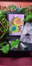 Load image into Gallery viewer, Lime & yellow peonies flower Australian floral tattoo inspired artwork