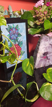 Load image into Gallery viewer, Rose & dahlia flower Australian floral tattoo inspired artwork