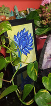 Load image into Gallery viewer, Water lotus blue flower Australian floral tattoo inspired artwork