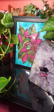 Load image into Gallery viewer, Olive lotus Australian floral tattoo inspired artwork