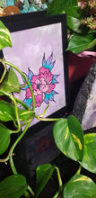 Load image into Gallery viewer, Pink peony flower Australian floral tattoo inspired artwork