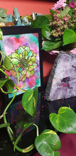 Load image into Gallery viewer, Green dahlia flower Australian floral tattoo inspired artwork