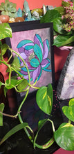 Load image into Gallery viewer, Green lotus flower Australian floral tattoo inspired artwork