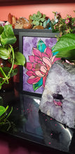 Load image into Gallery viewer, Magenta lotus flower Australian floral tattoo inspired artwork
