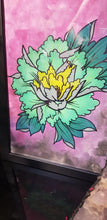 Load image into Gallery viewer, Green crysanthemum flower Australian floral tattoo inspired artwork