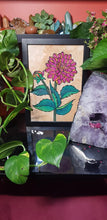 Load image into Gallery viewer, Red Dahlia flower Australian floral tattoo inspired artwork
