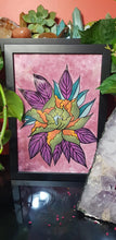Load image into Gallery viewer, Earthy tones of green peony Australian floral tattoo inspired artwork