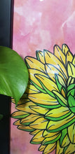 Load image into Gallery viewer, Golden dahlia flower Australian floral tattoo inspired artwork