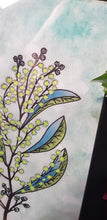 Load image into Gallery viewer, Green wattle flower Australian floral tattoo inspired artwork