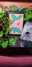 Load image into Gallery viewer, Light pink camelia flower Australian floral tattoo inspired artwork