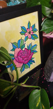 Load image into Gallery viewer, Spring blossom flower Australian floral tattoo inspired artwork