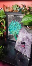 Load image into Gallery viewer, Green open lotus bud flower Australian floral tattoo inspired artwork