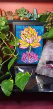 Load image into Gallery viewer, Lotus pair flower Australian floral tattoo inspired artwork